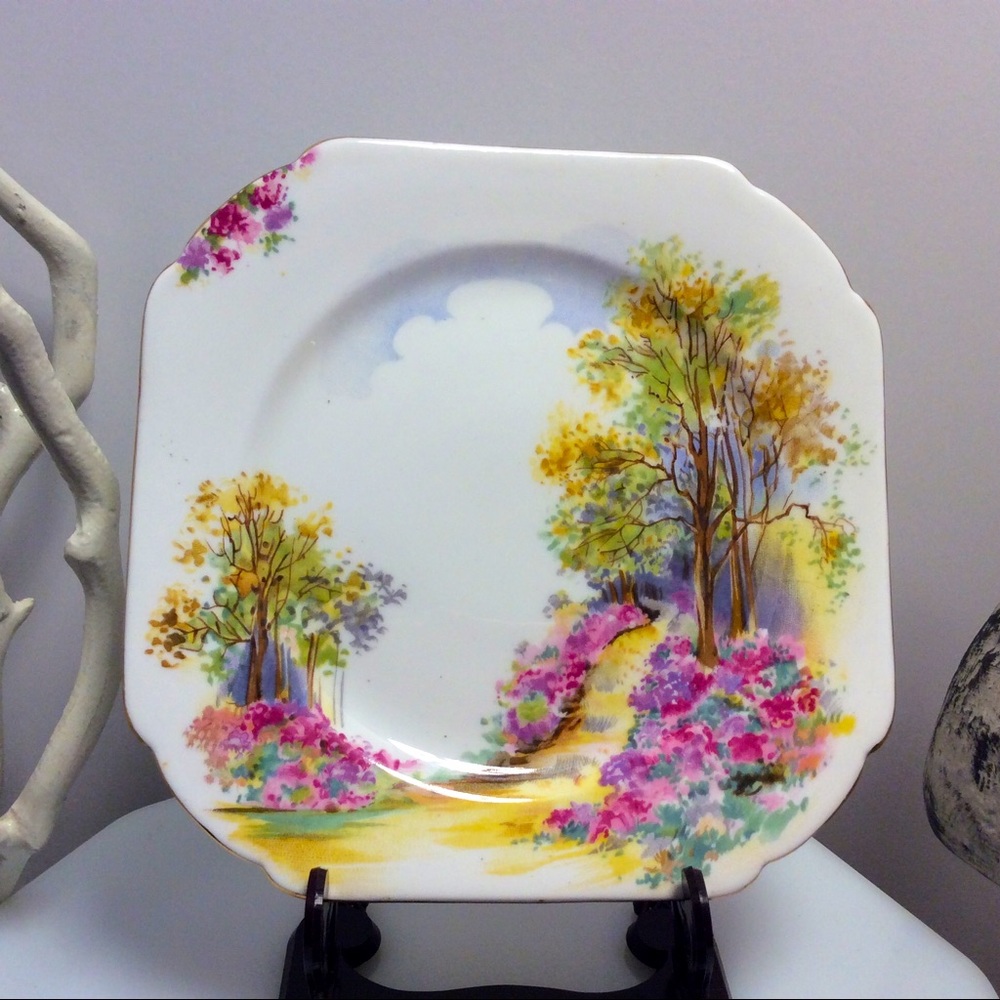 💖Vintage Rare Shelley England’s Charm side plate